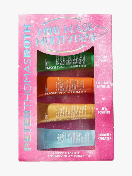 Peter Thomas Roth Mini Mask Multiverse Kit in multiple branded components on a light gray background